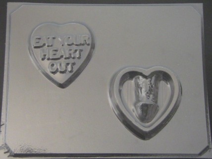 158x Penis Eat Your Heart Out Pour Box Chocolate Candy Mold